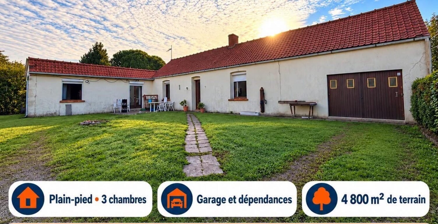 Maison style corps de ferme 3 chambres — photo 1