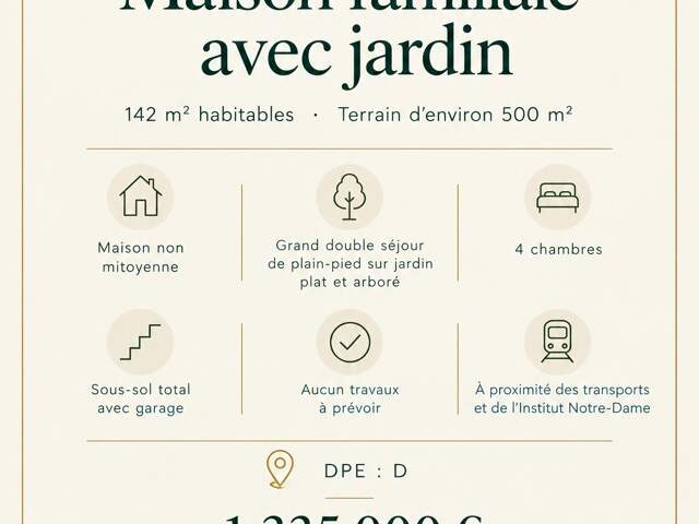 Vente Maison traditionnelle 6 pièces — photo du bien