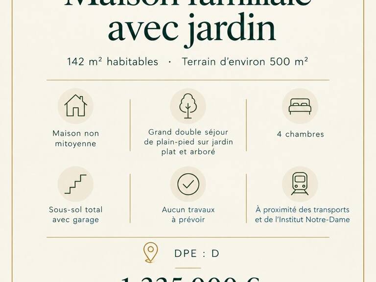 Vente Maison traditionnelle 6 pièces — photo 1