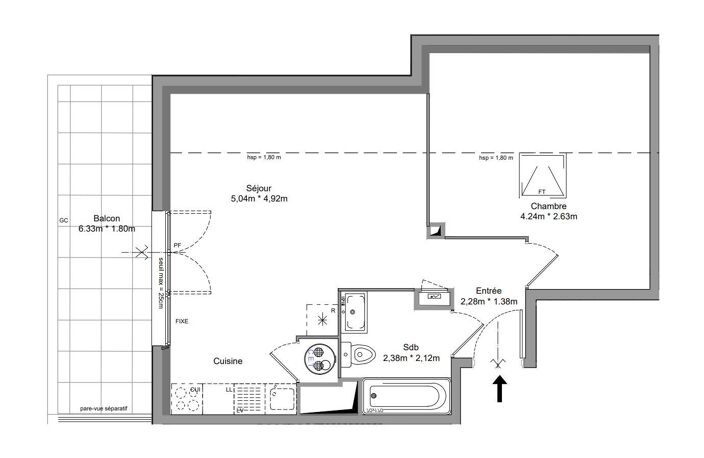 Vente Appartement 2 pièces — photo 4
