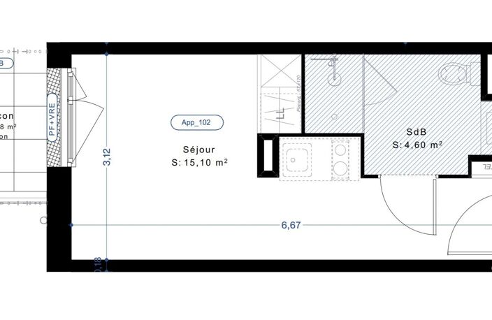 Vente Appartement 1 pièce — photo 3