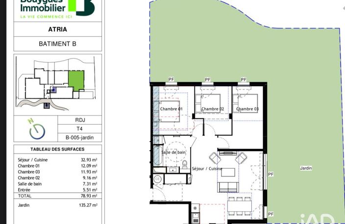 Vente Appartement 4 pièces — photo 2