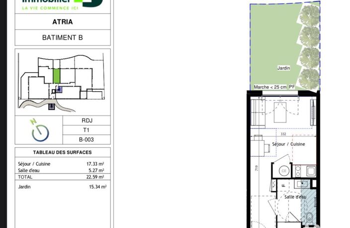 Vente Appartement 1 pièce — photo 2