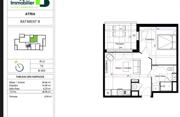 Vente Appartement 2 pièces — photo 2