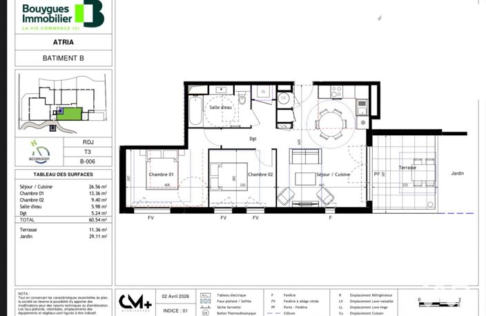 Vente Appartement 3 pièces — photo 2