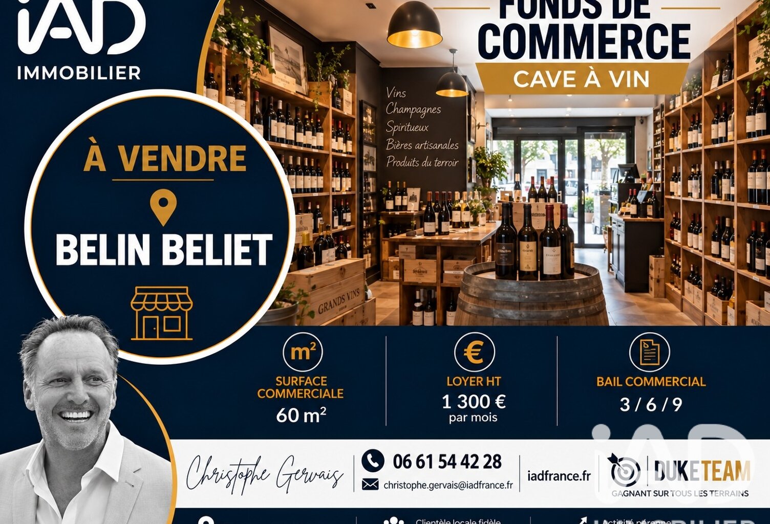 Vente Divers Commerces 60 m&sup2; — photo 1