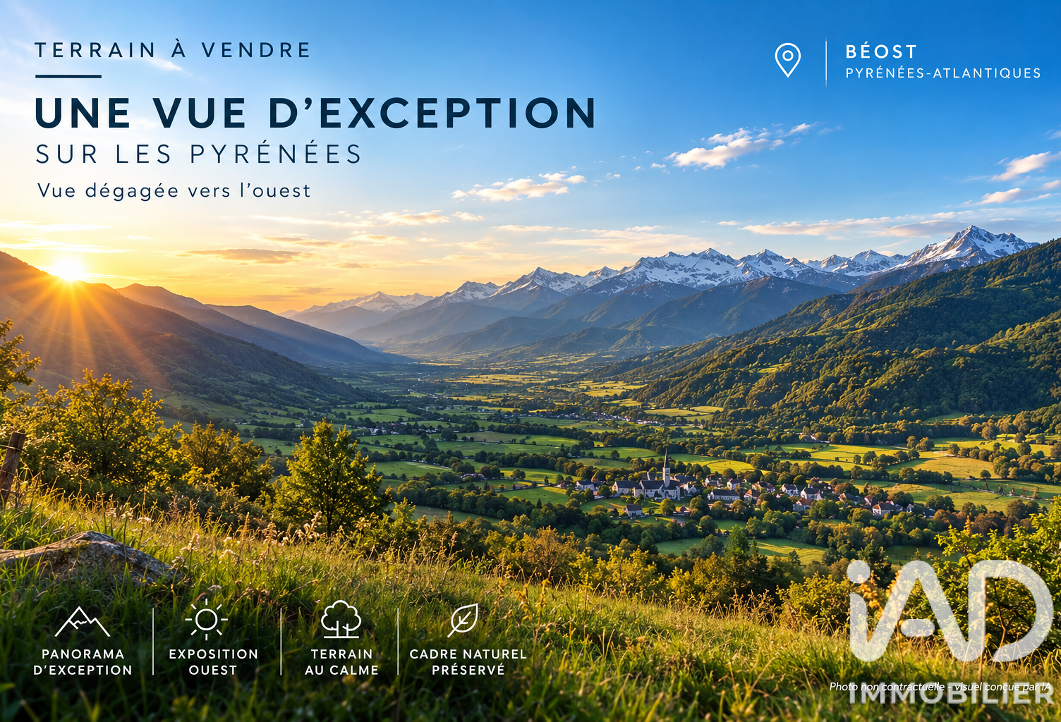 Vente Terrain à bâtir 1 083 m&sup2; — photo 1