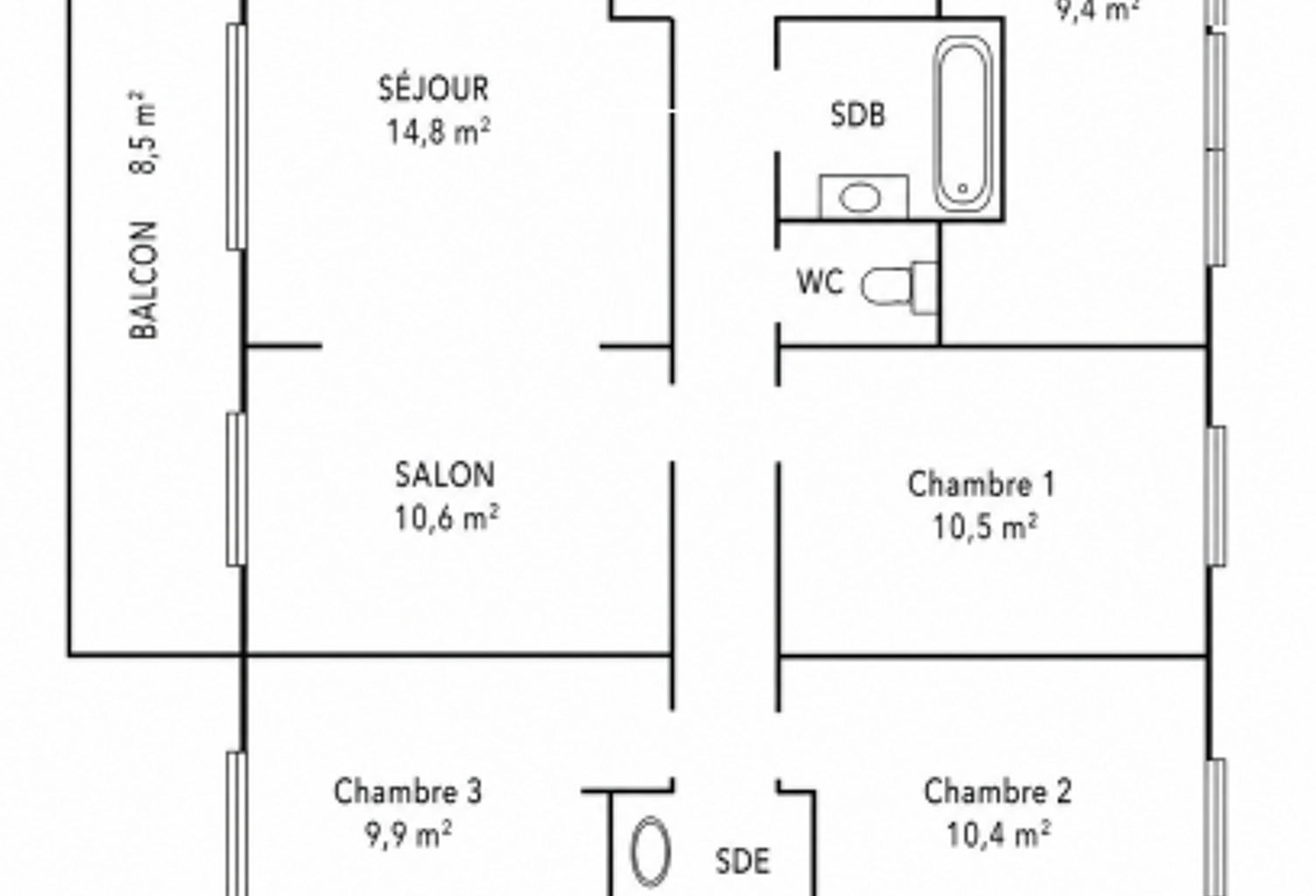 Vente Appartement 5 pièces — photo 1