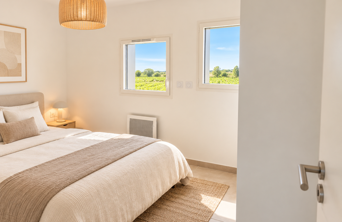 SÉRIGNAN – SUPERBE T3 DE 62 M² AVEC TERRASSE – VUE DÉGAGÉE SUR LA NATURE — photo 5