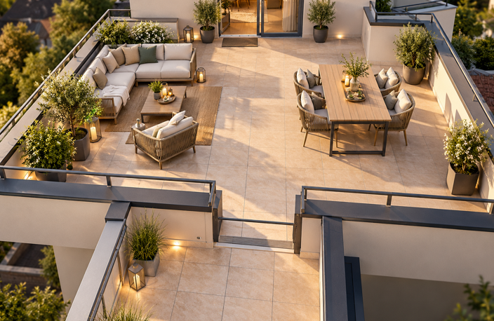 BEAU DERNIER LOT A BREUSCHWICKERSHEIM. Exceptionnel T4 attique avec 66 m² de terrasses — photo 2