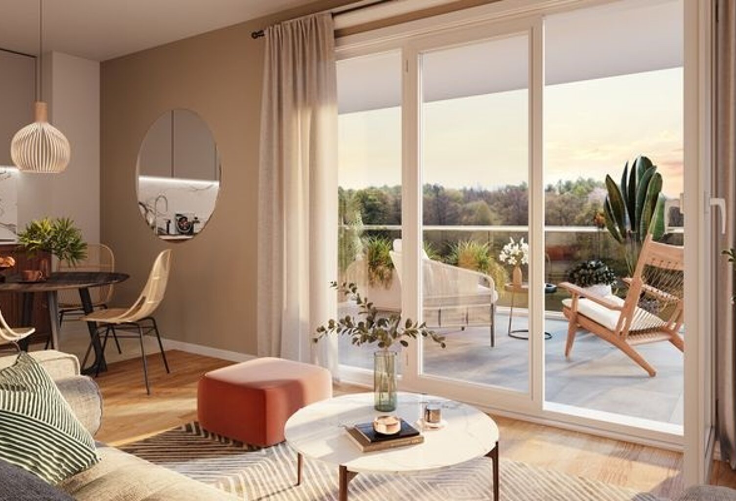 T2 DE 45M² AVEC TERRASSE DE 10M²  A COLOMBES PROCHE TRANSPORTS ET COMMERCES — photo 1