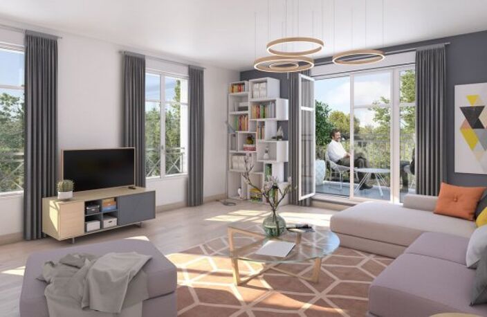 Appartement T4 -terrasse et jardin - JOUY LE MOUTIER - PROCHE COMMODITES ET COMMERCES — photo 2