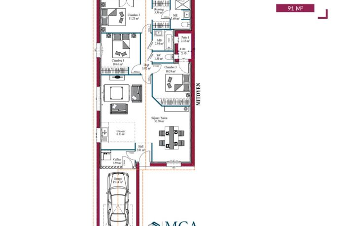 Maison à construire à Galgon (33133) — photo 5