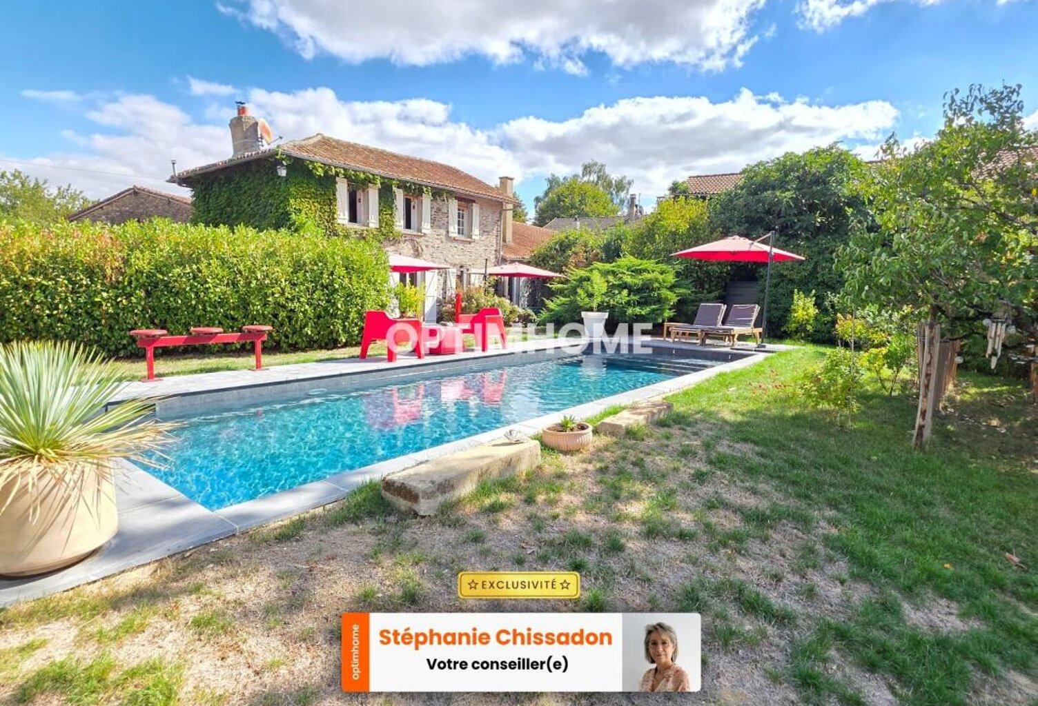 SUPERBE MAISON EN PIERRE AVEC PISCINE ET JARDIN BUCOLIQUE - UN VRAI COUP DE COEUR - — photo 1