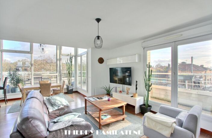 COTEAUX LIMITE SANNOIS !! COUP DE COEUR ASSURE MAGNIFIQUE APPARTEMENT EN DUPLEX AVEC TERRASSE 117M2 -6 PIECES -4CHAMBRES DOUBLE PARKING EN S/SOL — photo 2