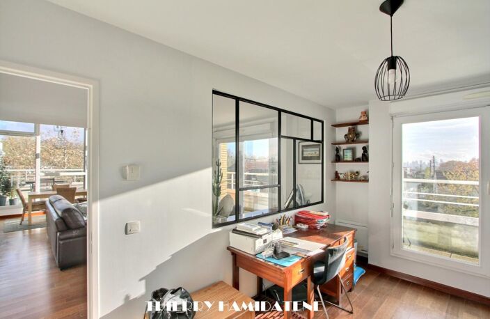 COTEAUX LIMITE SANNOIS !! COUP DE COEUR ASSURE MAGNIFIQUE APPARTEMENT EN DUPLEX AVEC TERRASSE 117M2 -6 PIECES -4CHAMBRES DOUBLE PARKING EN S/SOL — photo 5