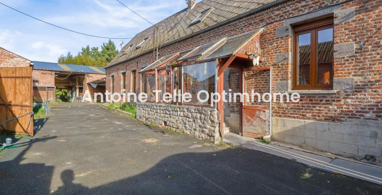 BAZUEL 59360 - Longère individuelle à conforter avec grange, dépendances & jardin clos sur 810m² — photo 1