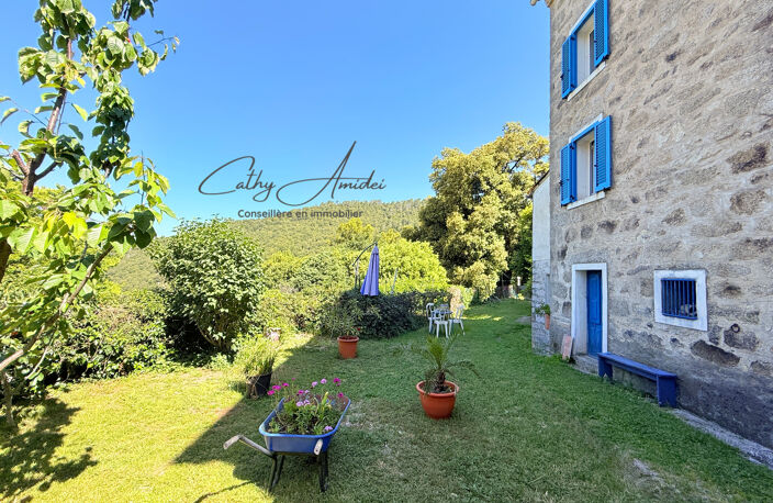 GUAGNO (Corse) : A vendre, maison en pierres avec dépendance, jardin, vue dégagée — photo 2