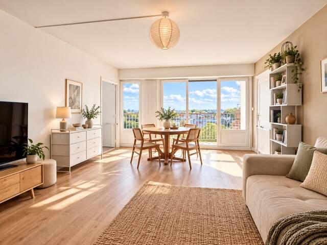 ANGERS Louis Gain – TRIANGLE D’OR – T4 de 93 M² – 3 CHAMBRES – 8E ÉTAGE – 2 BALCONS et cave — photo du bien