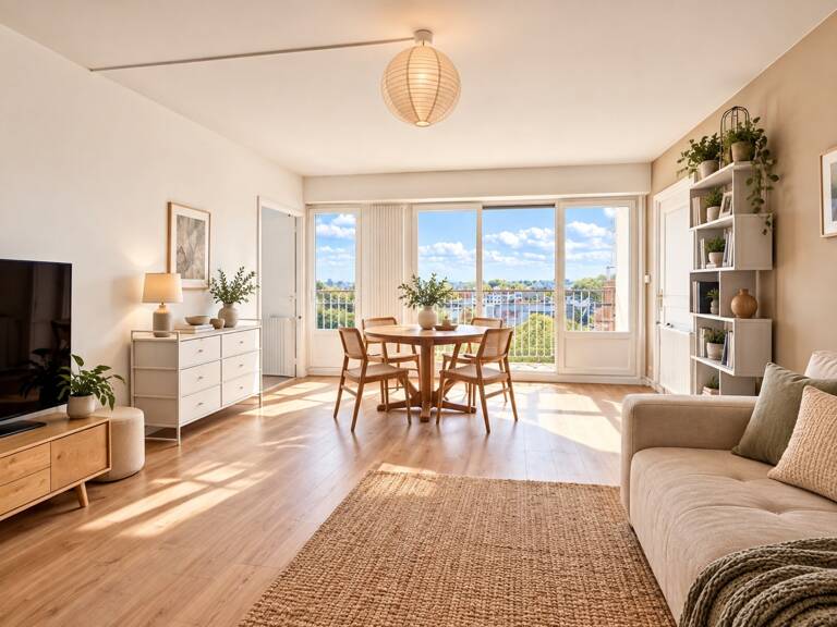 ANGERS Louis Gain – TRIANGLE D’OR – T4 de 93 M² – 3 CHAMBRES – 8E ÉTAGE – 2 BALCONS et cave — photo 1