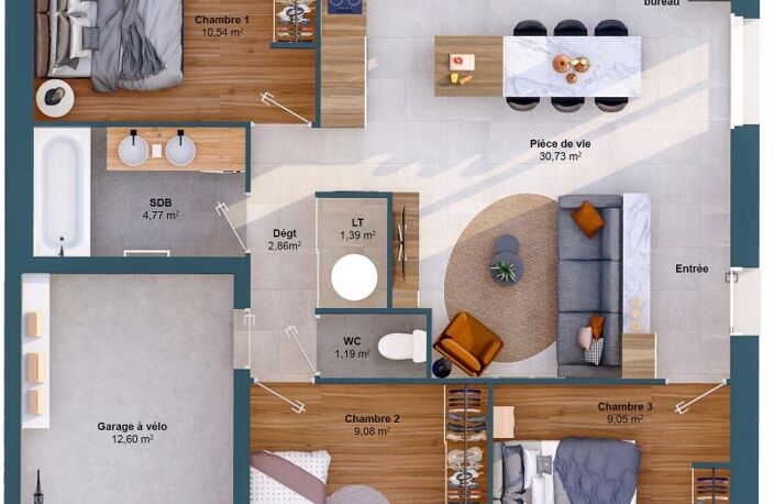 Maison 5 pièces 70 m2 — photo 3