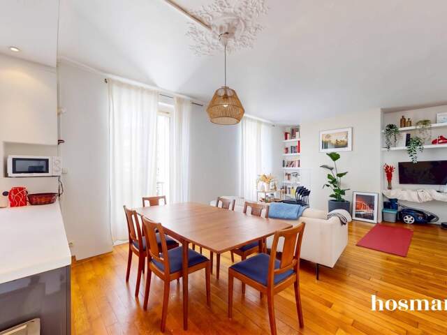Appartement 2 pièces de 60 m² avec grand séjour et bureau - Jules Joffrin - Rue Damrémont, Paris — photo du bien