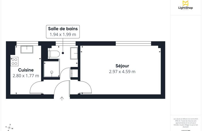 Studio 24m² Rue Saint-Fargeau, Paris - Cave et ascenseur en plein quartier vivant — photo 3