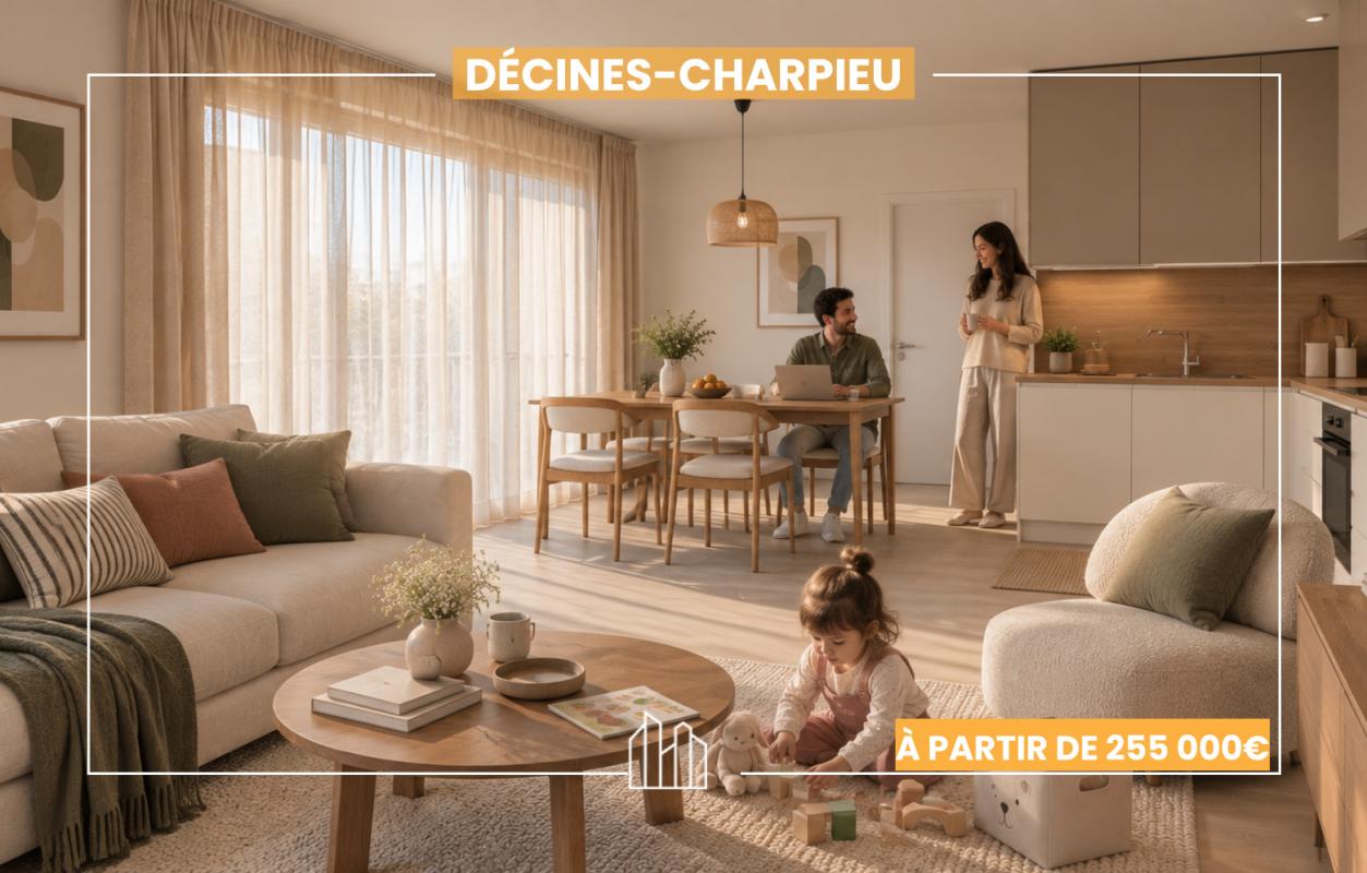Appartement  T3 à vendre Décines-Charpieu 69150