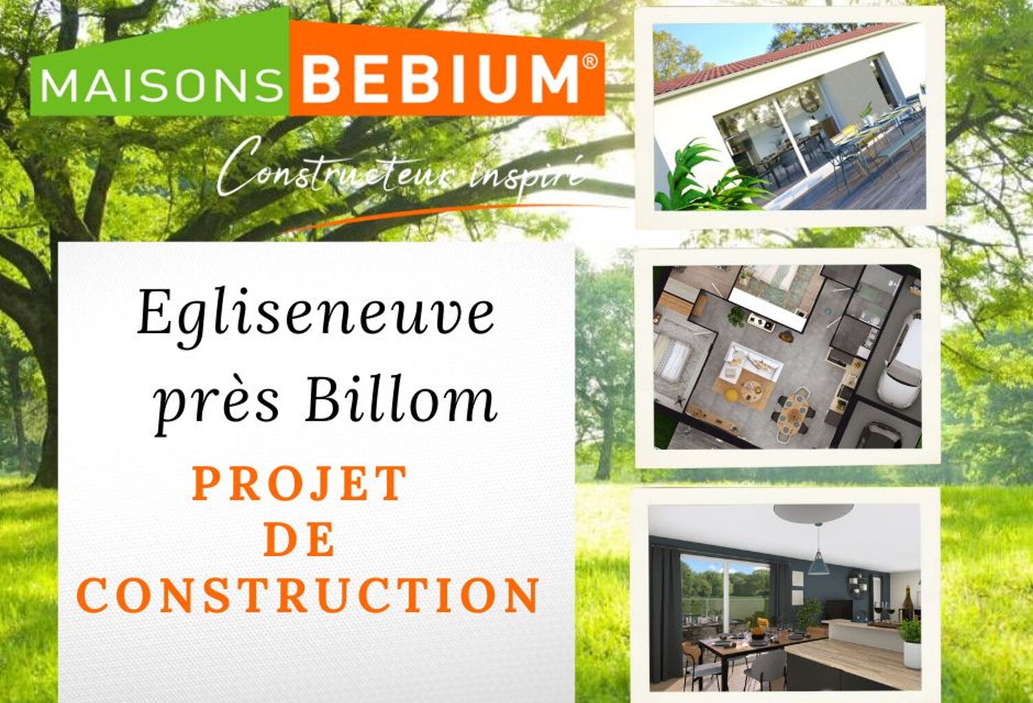 Terrain à bâtir de 831 m² à EGLISENEUVE-PRES-BILLOM (63) — photo 1