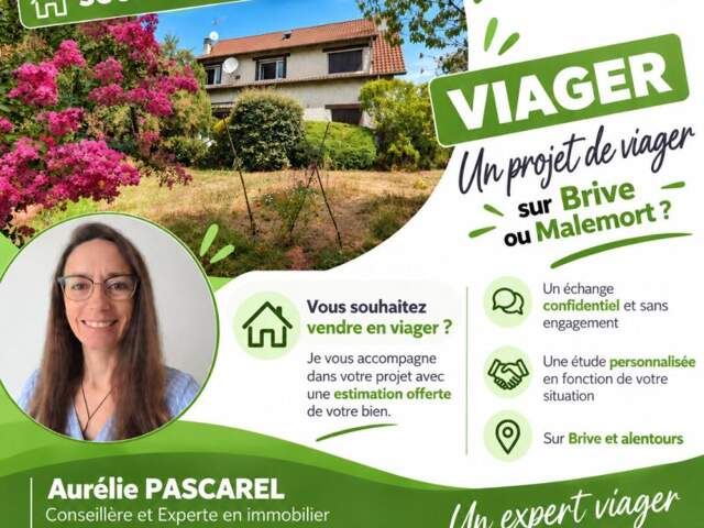 SOUS COMPROMIS // EXCLUSIVITE : MALEMORT (19360) - VIAGER OCCUPÉ - MAISON INDIVIDUELLE 129 m² - 4 CHAMBRES - GARAGE - TERRAIN CLOS — photo du bien