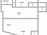 A LOUER Appartement  2 Pièces  51.4 m2 cuisine, WC, SDB indépendants centre ville Vizille — photo 4