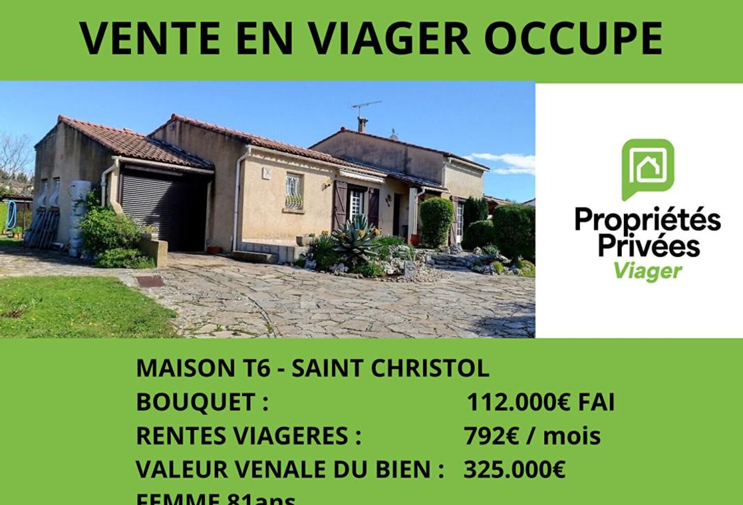 Maison en Viager Occupé entre Nîmes et Montpellier — photo 1