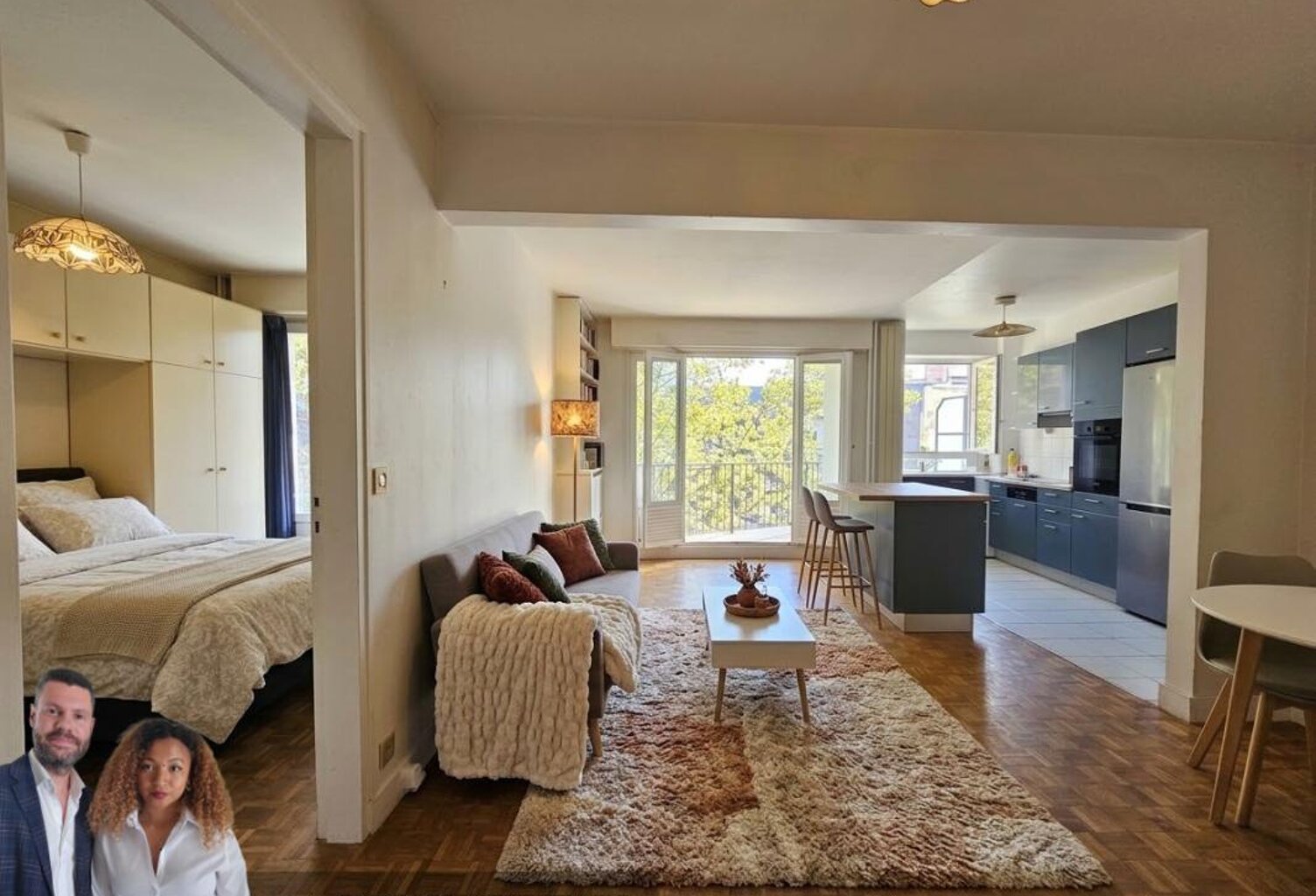 EXCLUSIVITE Appartement Paris 14ème arrondissement 2 pièces 43.71 m2 loi Carrez+ 9.61m² de balcon — photo 1