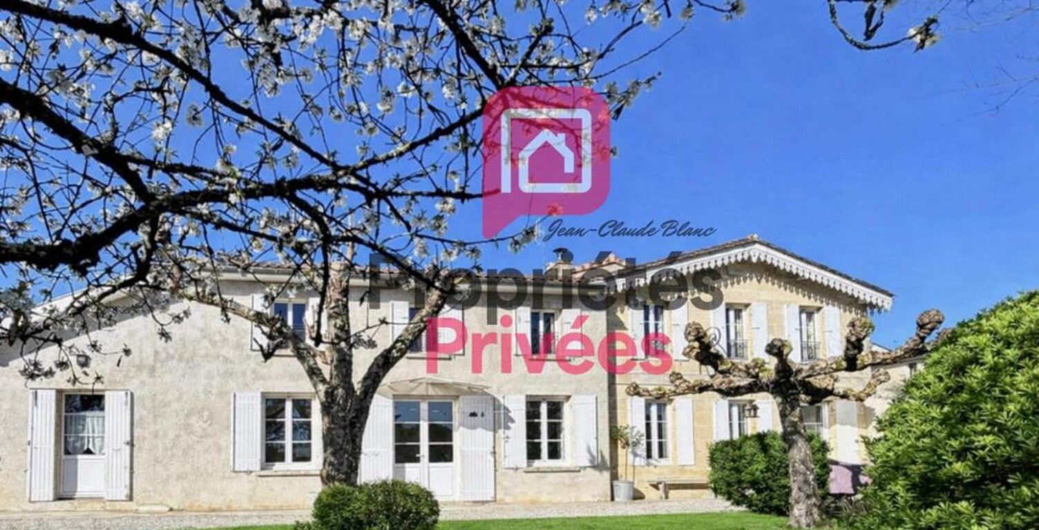 A 15 mn de Blaye - Au calme belle Girondine de village en pierre rénovée - 1970m2 habitables -7P- 4 Chambres -  1920 m2 de Terrain - Piscine -Parc Arboré — photo 1