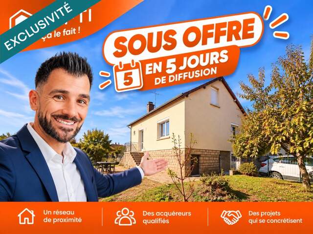 Pavillon de 80 m² sur sous-sol avec terrain de 1 200 m² et bâtiment de 115 m² — photo du bien