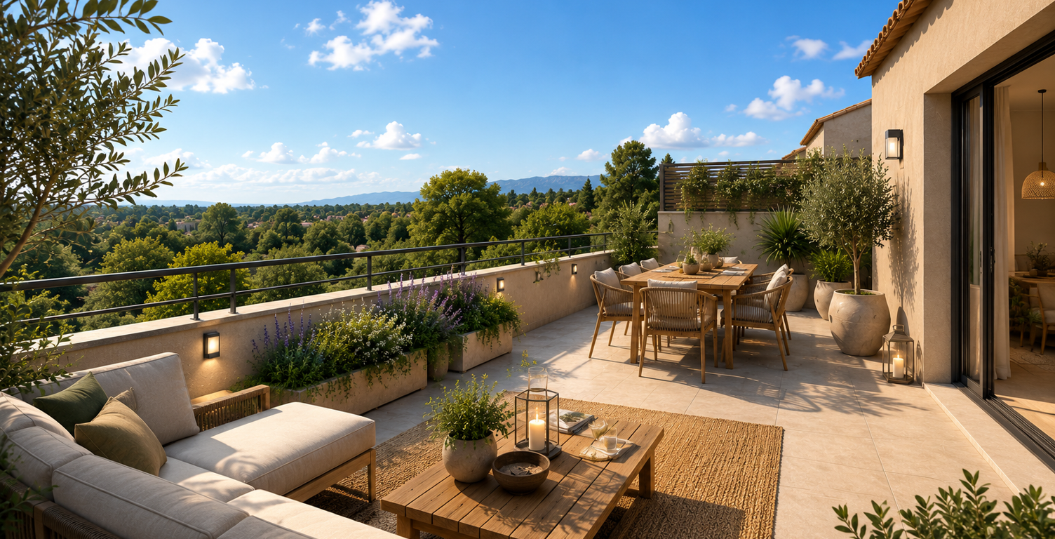 UN T4 MODERNE AVEC TERRASSE DANS UN CADRE RÉSIDENTIEL RECHERCHÉ ! — photo 1