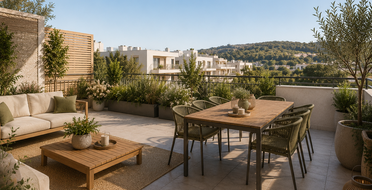-- SPLENDIDE 4 pièces d’exception en dernier étage avec terrasse plein ciel — photo 1