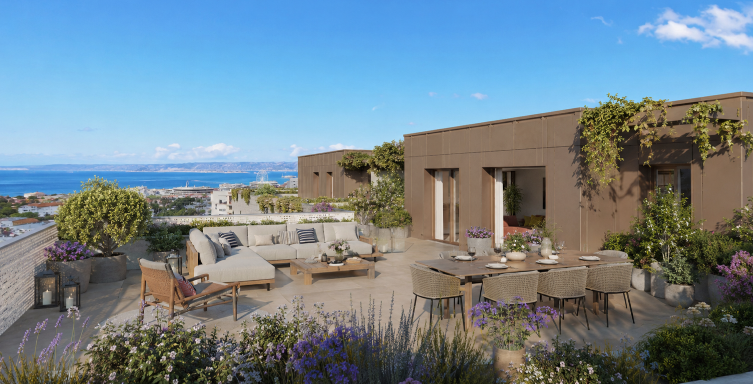 -- Villa Toit T4 d’Exception – Marseille 8e, vue mer — photo 1