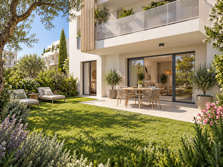--MARSEILLE 08 - T2 37M² AVEC JARDIN   — photo 1