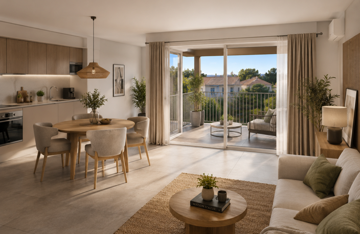 T3 LUMINEUX AVEC TERRASSE DANS L'UN DES QUARTIERS LES PLUS PRISÉS DE LA CIOTAT — photo 2