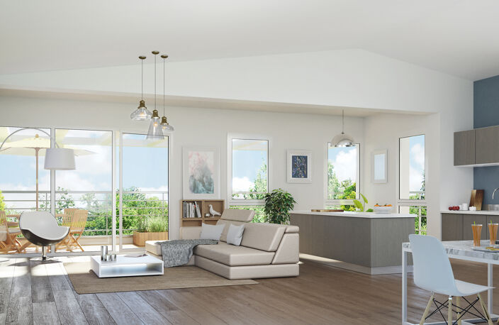 --T3 IDEALEMENT SITUE PRADO 2 DANS RESIDENCE DE PRESTIGE  — photo 2