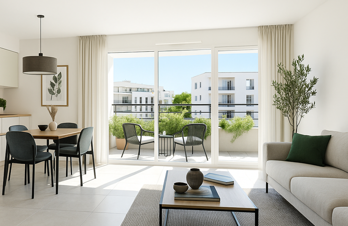 --SPLENDIDE T3 IDEAL PREMIER ACHAT AVOISINANT LES PLAGES SECTEUR BONNEVEINE  — photo 2