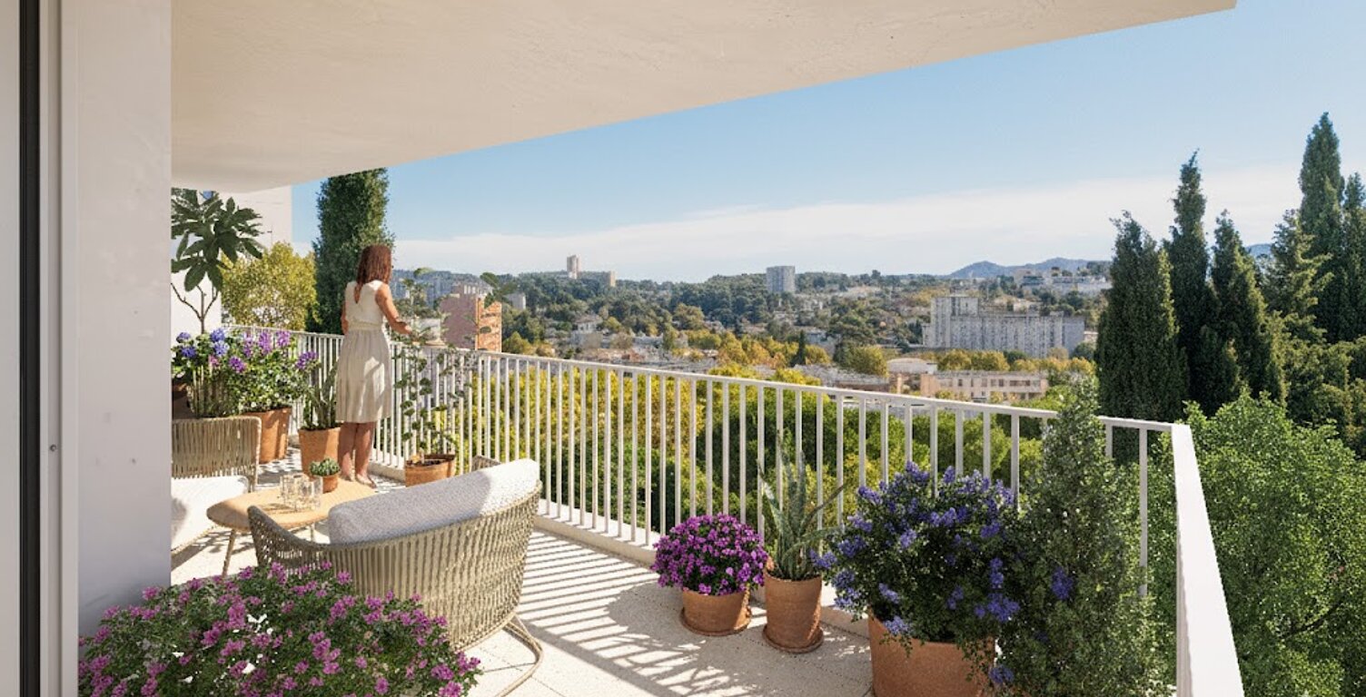 T2 200M DU METRO LA ROSE VUE DEGAGEE 4E ETAGE RESIDENCE NEUVE  — photo 1