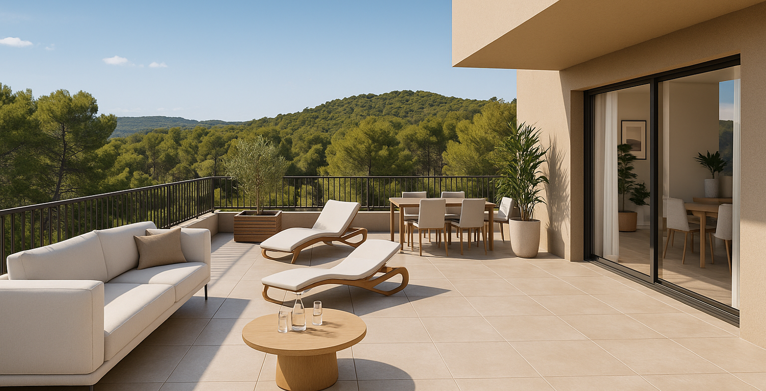 ESPACE FAMILIAL & CONFORT : SUPERBE T4 NEUF AVEC DEUX LOGGIAS — photo 1