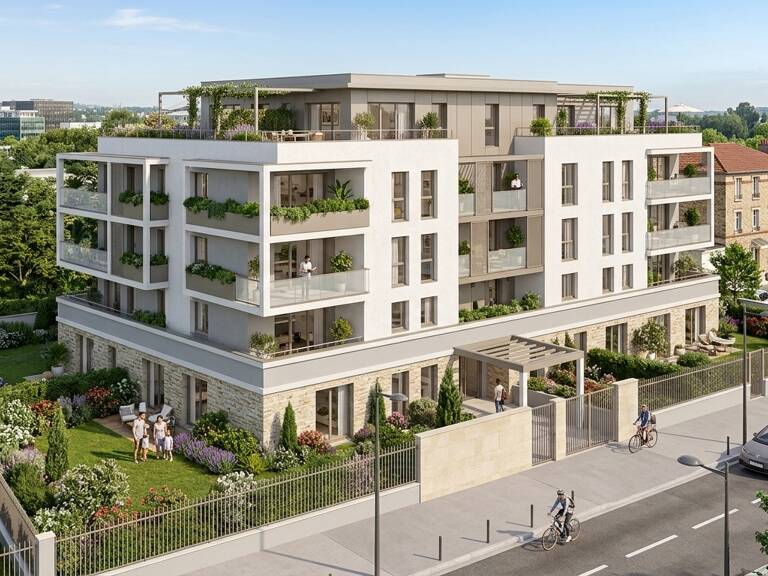 SUPERBE T4 AVEC JARDIN PRIVATIF & TERRASSES – RER A & ligne 15  A - LIVRAISON DEBUT 2027 — photo 1