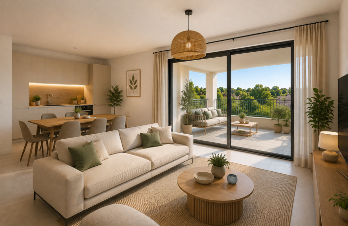 T4 de 82 m² avec terrasse et parking aux portes d'Aix-en-Provence — photo 2