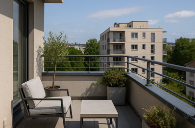 SANS VIS A VIS BEAU 2P DE 40M² AVEC TERRASSE DE 8M² ET PARKING — photo du bien