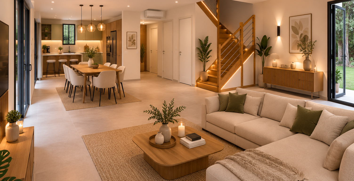 - Éguilles – Maison 4 pièces contemporaine de 110m² avec jardin — photo 1