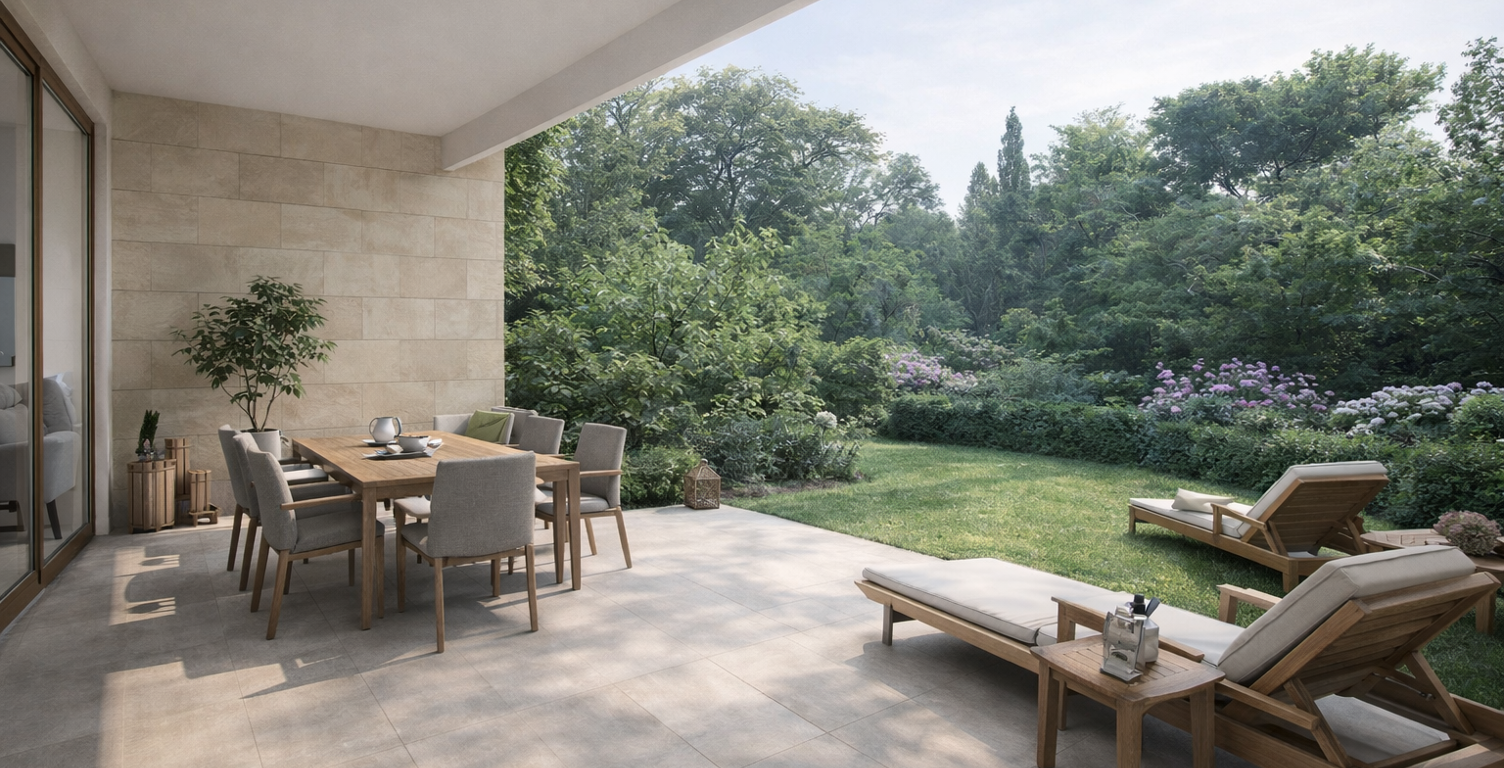-MAGNIFIQUE 3 PIECES DE 73M² EN REZ DE JARDIN SANS VIS A VIS ET PARKINGS — photo 1