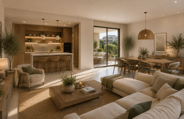  - A 15 MIN DU CENTRE VILLE AIXOIS - 3P DE 70M² AVEC EXTERIEUR DE 12M² — photo 2